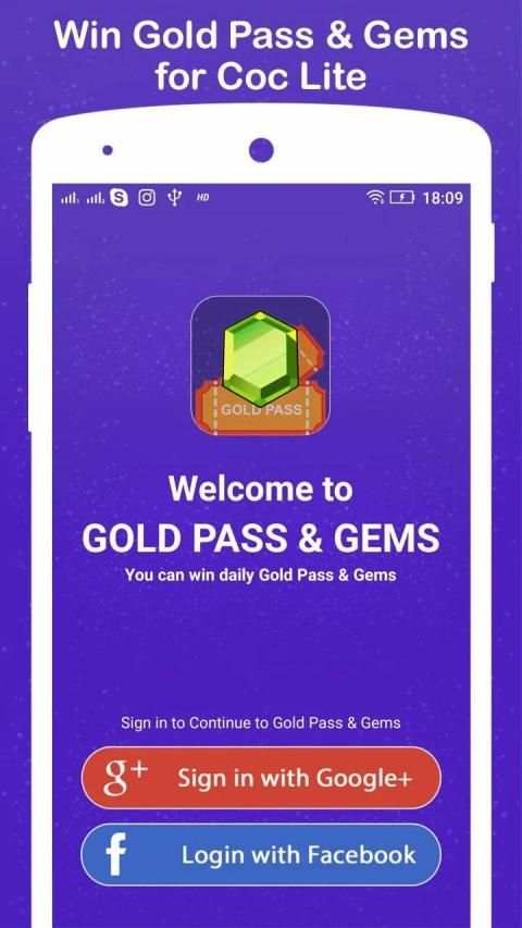 Win Gold Pass & Gems for COC Lite screenshot 6