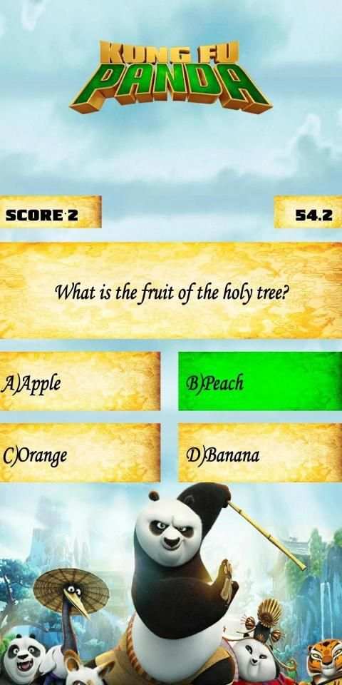 Kung Fu Panda Quiz screenshot 1