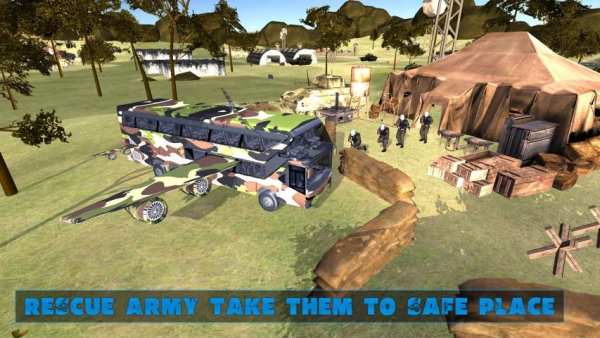US Army Flying Bus War Rescue Mission स्क्रीनशॉट 3