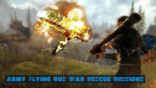 US Army Flying Bus War Rescue Mission स्क्रीनशॉट 1