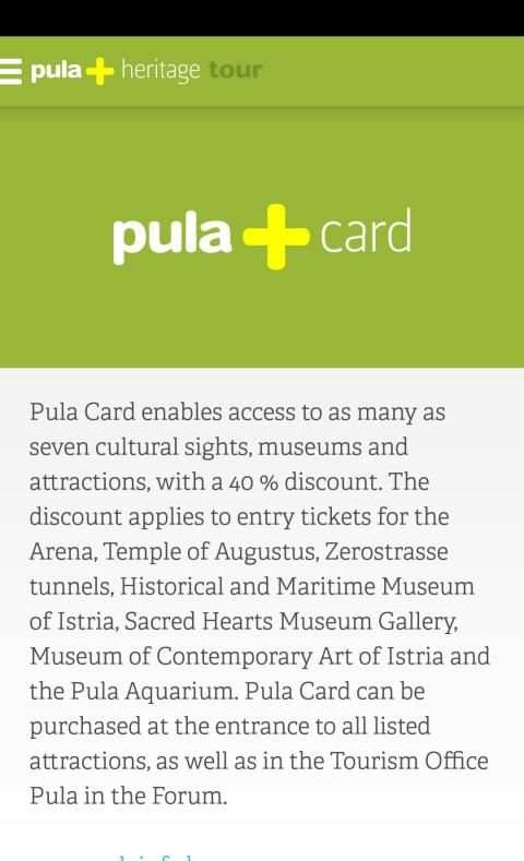 Pula+ heritage tour screenshot 2