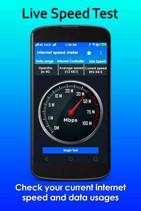 Internet Speed Meter-Speed Test स्क्रीनशॉट 4