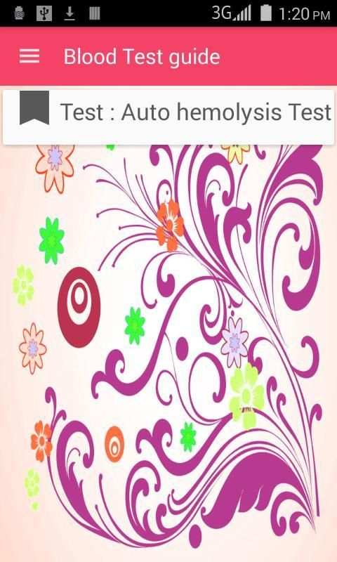 Blood Test guide screenshot 1