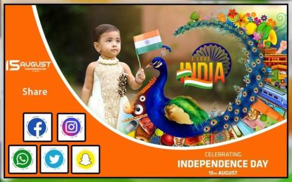 Independence Day Photo Frame - 15 Aug Photo Frame screenshot 1