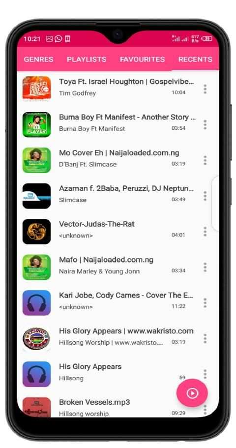 XYZ MUSIC PLAYER स्क्रीनशॉट 5