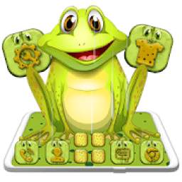 Cute Frog Cartoon Launcher Theme