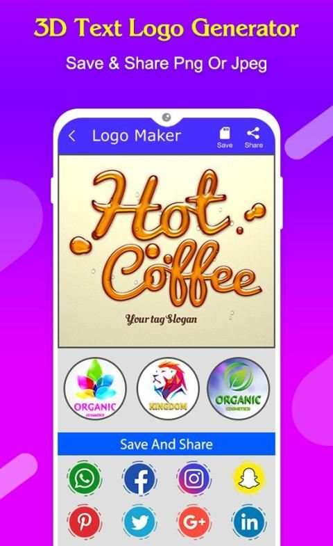 3D Text Logo Creator screenshot 1
