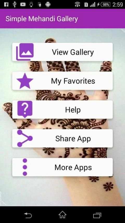 Simple Mehandi Designs Gallery screenshot 4