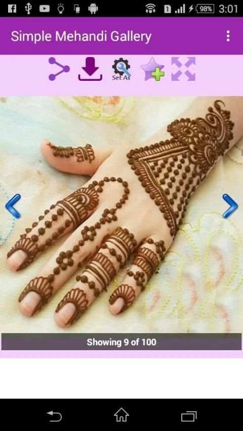 Simple Mehandi Designs Gallery screenshot 1