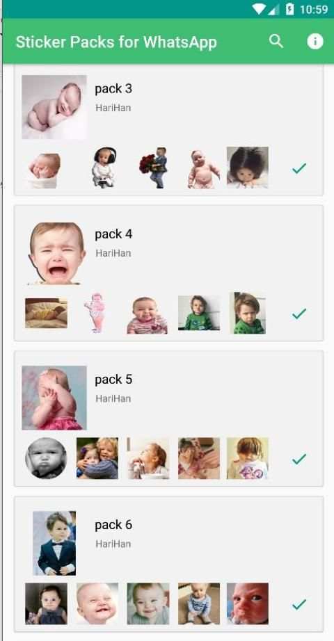Funny Babies Stickers for WhatsApp स्क्रीनशॉट 3