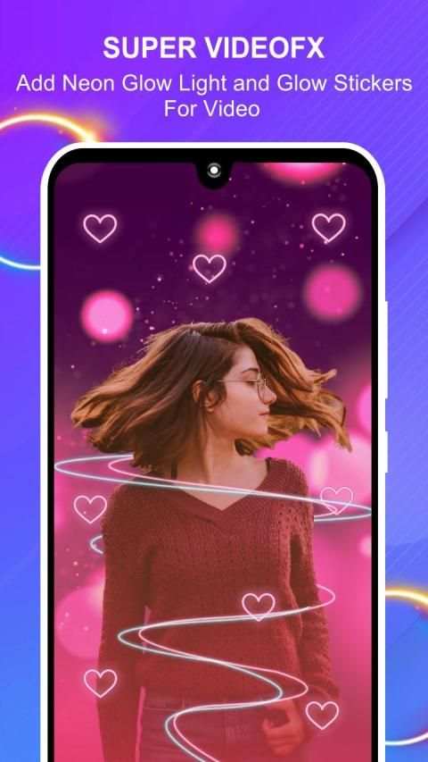Super FX Video Effects - Neon Sketch Video Editor स्क्रीनशॉट 3