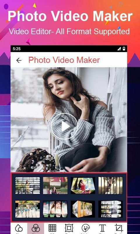 Photo Video Maker With Music - Photo Video Editor स्क्रीनशॉट 3