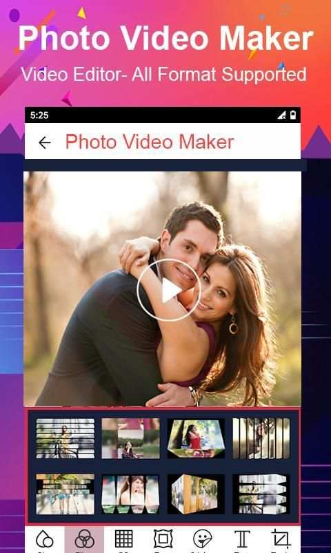Photo Video Maker With Music - Photo Video Editor स्क्रीनशॉट 2