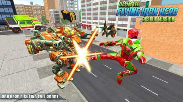Ultimate KungFu Superhero Iron Fighting Free Game स्क्रीनशॉट 5