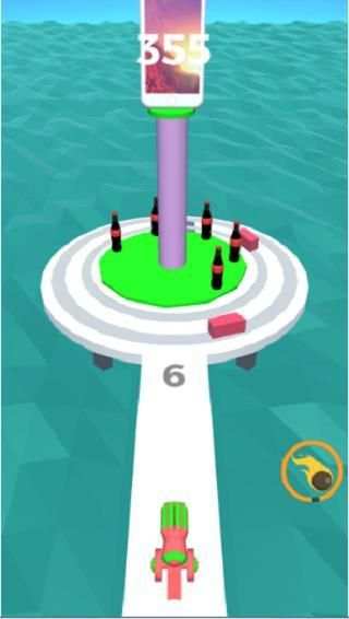 Fire Ball Bottle Shooter 3D screenshot 2