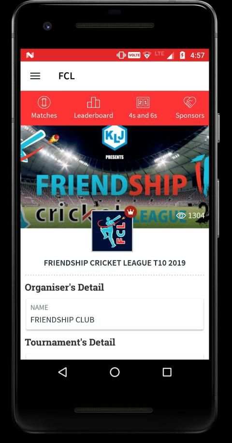 FCL- Friendship Cricket League screenshot 1