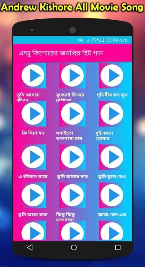এন্ড্রু কিশোরের জনপ্রিয় গান : Andrew Kishore Songs screenshot 3