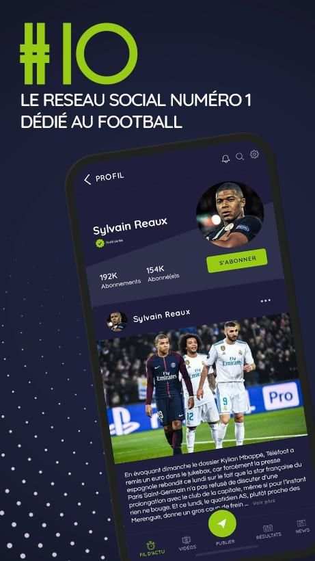 #10 - Réseau Social 100% Football screenshot 8