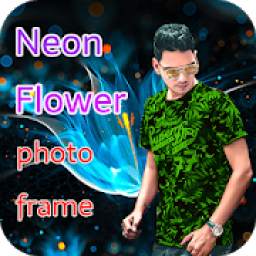 Neon Flower Photo Frames