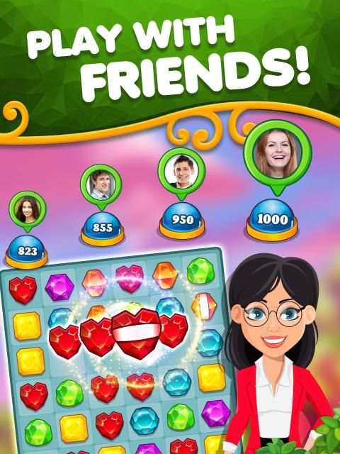 Classic Jewel Crystal Gem Match Games screenshot 2