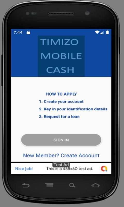 Timizo Mobile Cash screenshot 1