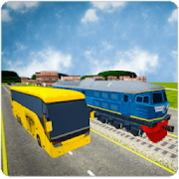 Crazy Bus Vs Bullet Train furious Racing 2020 आइकन