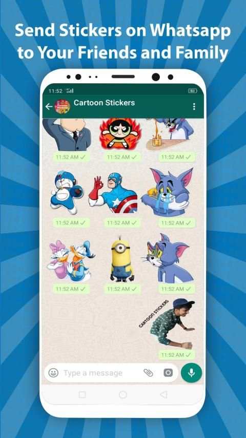 Cartoon Sticker for WA - Create Stickers for WA screenshot 2