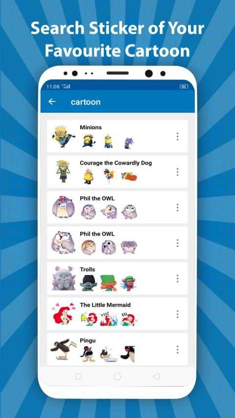 Cartoon Sticker for WA - Create Stickers for WA screenshot 4