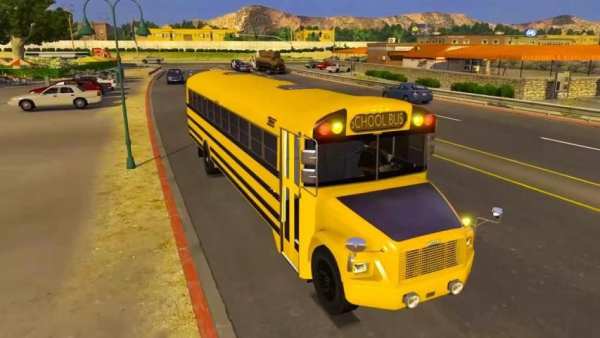High School Bus Racing Simulator:Bus Driving Game screenshot 2