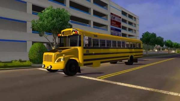 High School Bus Racing Simulator:Bus Driving Game screenshot 1
