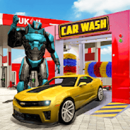 Robot Auto Car Wash Simulator आइकन