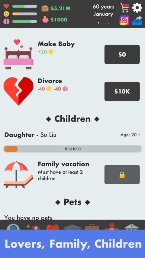 Life Simulator - Realistic Life Simulation Game * स्क्रीनशॉट 3