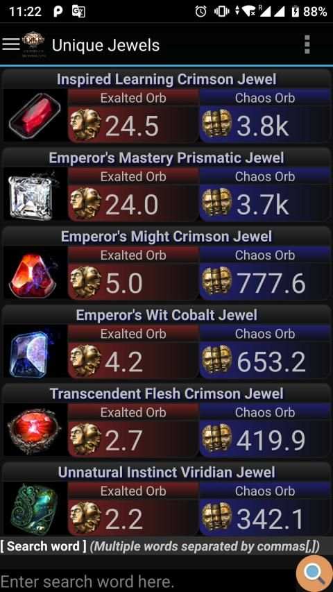 POE Currency Information screenshot 3