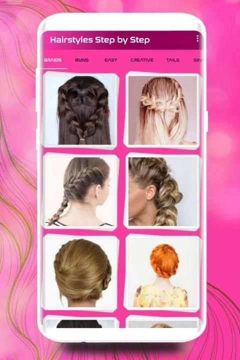 Hairstyles Step by Step DIY स्क्रीनशॉट 1
