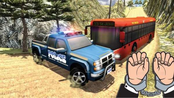 Offroad Police Car Chase: Cop Car Driving Games स्क्रीनशॉट 2