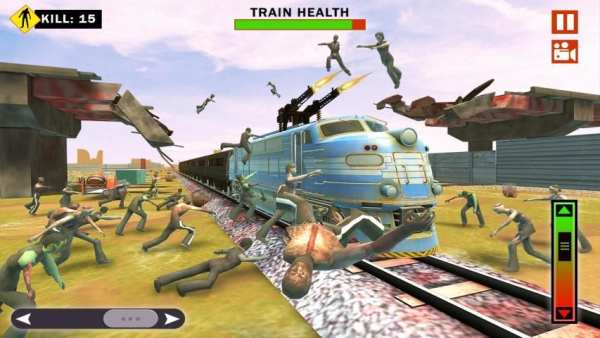 Zombie Train War - Zombie Train Shooting Game screenshot 11