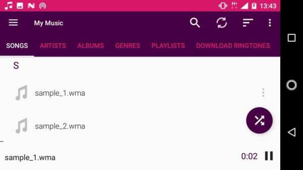 WMA player for android screenshot 1