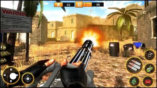 Gunner Desert War Shoot 3d - Fun Shooting Games screenshot 4
