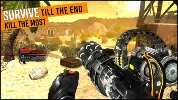 Gunner Desert War Shoot 3d - Fun Shooting Games screenshot 1