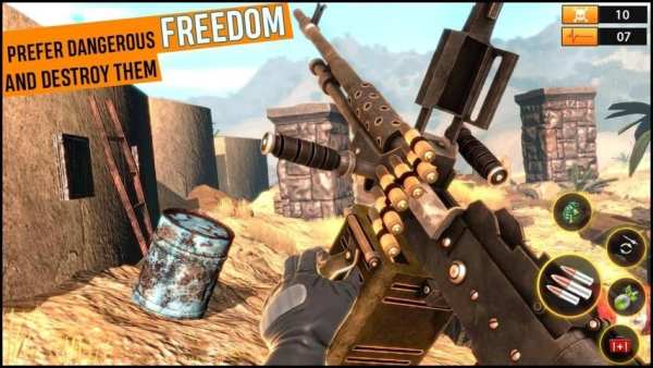 Gunner Desert War Shoot 3d - Fun Shooting Games screenshot 3
