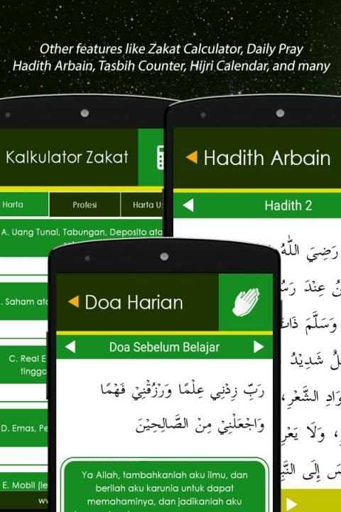 Muslim Daily : Quran Hadis Doa screenshot 2