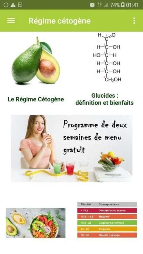 Régime Cétogène menu, maigrir et perdre du poids screenshot 8