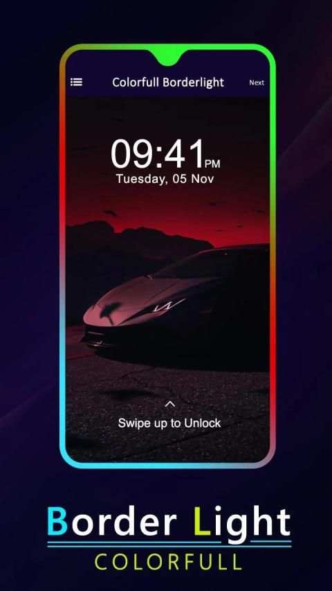 Border Light : Edge Live Wallpaper screenshot 2