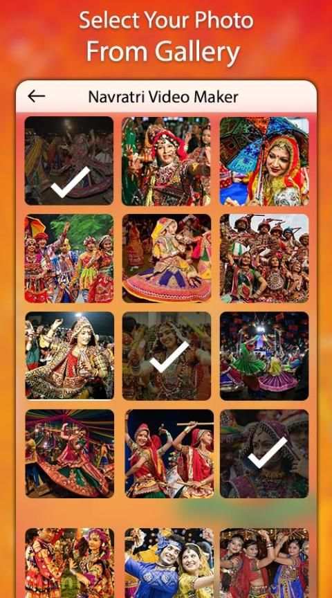 Navratri Video Maker Music : Photo Video Maker स्क्रीनशॉट 4