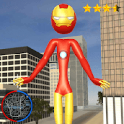 Iron Stickman Rope Hero Vegas Crime आइकन