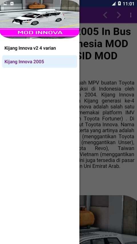 Mod Bussid Innova Baru screenshot 1