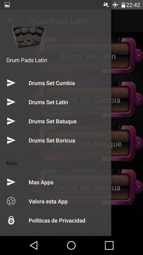 drum pads latin 1 تصوير الشاشة