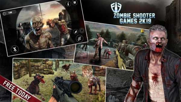 Dead Shooting Target - Zombie Shooting Games Free स्क्रीनशॉट 11