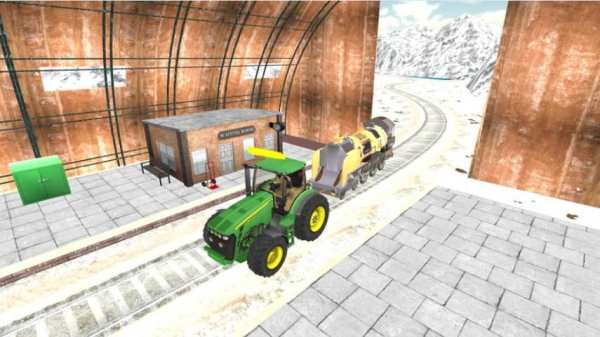 Chained Tractor Towing - Bus Pull Simulator screenshot 1