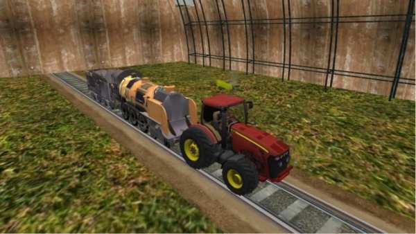 Chained Tractor Towing - Bus Pull Simulator screenshot 4